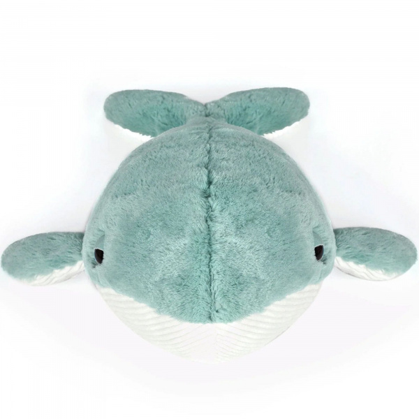 Peluche ultra douce balaine 52 cm bleu/blanc Ob designs