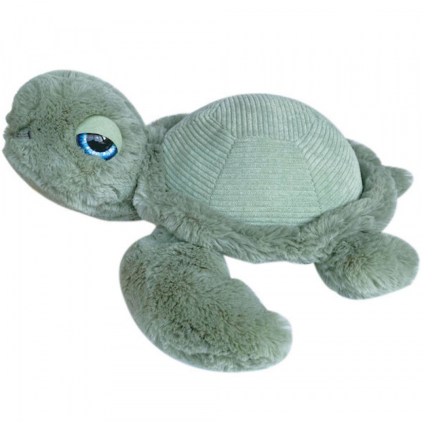 Peluche ultra douce tortue 33 cm - sauge Ob designs