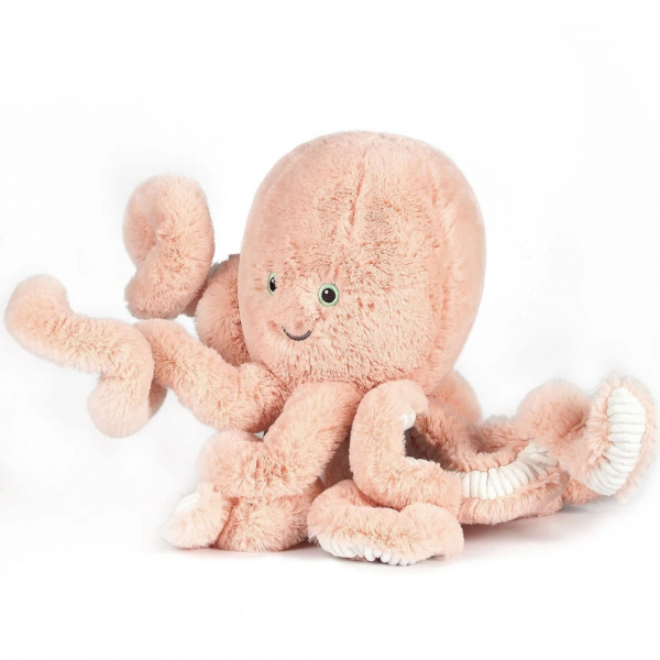 Peluche ultra douce poulpe 25 cm - bleu céladon Ob designs