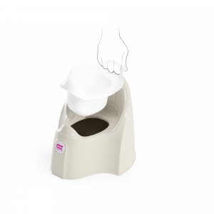 Pot pasha potty blanc cassé beige Okbaby