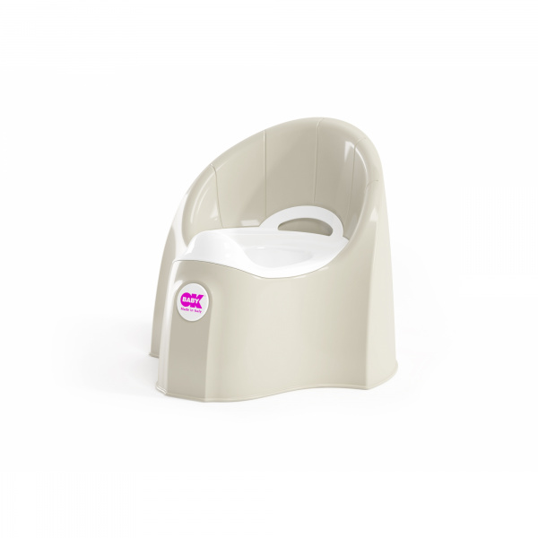 Pot pasha potty blanc cassé beige Okbaby