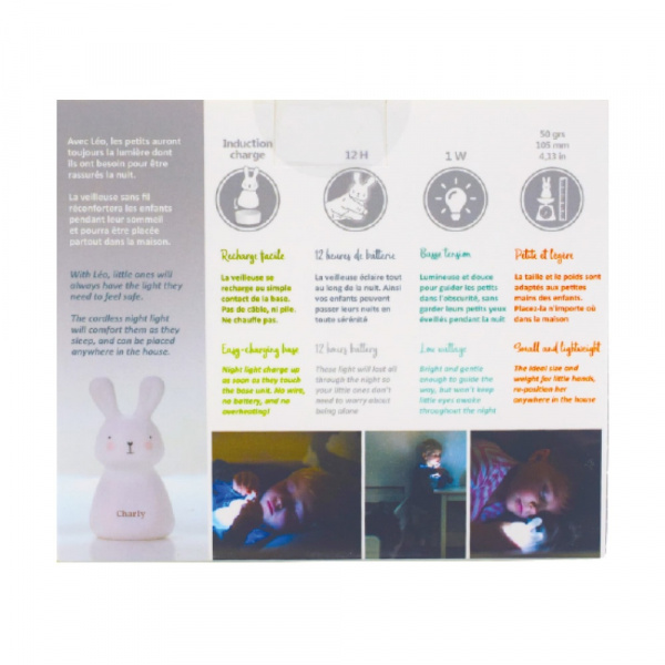 Veilleuse lapin à induction Olala boutique