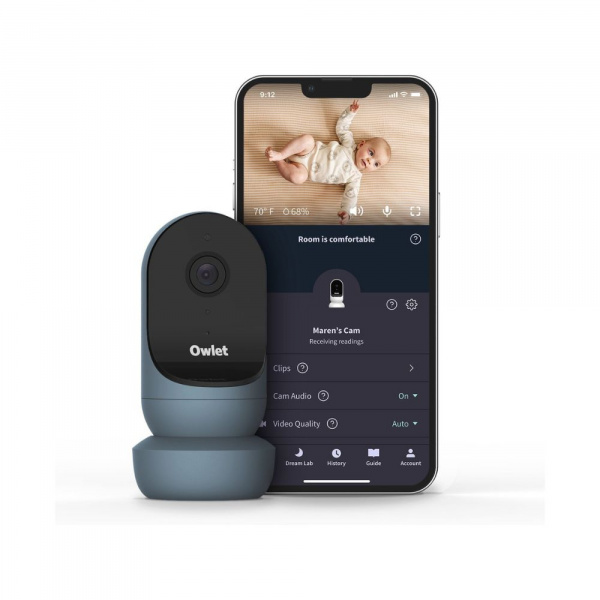 Babyphone audio avec vidéo cam 2 bedtime blue Owlet