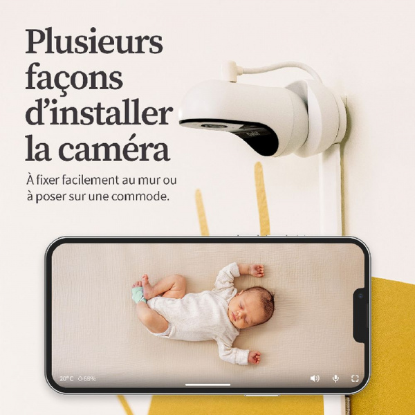 Babyphone audio avec vidéo cam 2 bedtime blue Owlet