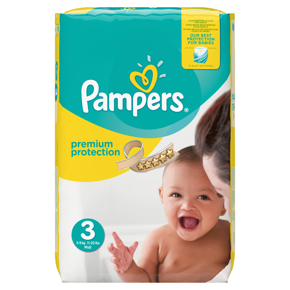 Couches new baby taille 3 (59 kg) 204 couches de Pampers en vente chez CDM