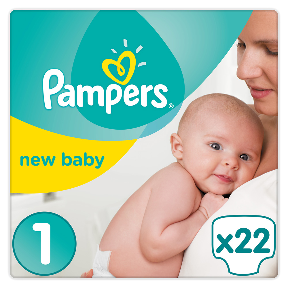 Couches premium new baby taille 1 (25 kg) 22 couches de Pampers sur