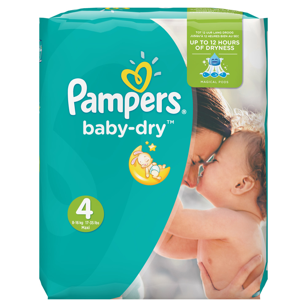  Couches  baby dry taille  4 8  16 kg 174 couches  de Pampers 