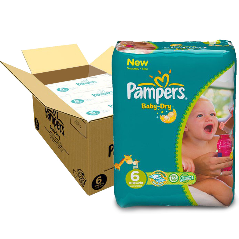 Couches baby dry taille 6 (1630 kg) 124 couches de Pampers sur allobébé