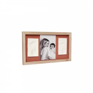 Cadre 2 empreintes avec photo Petit artichaut