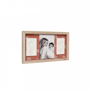 Cadre 2 empreintes avec photo Petit artichaut