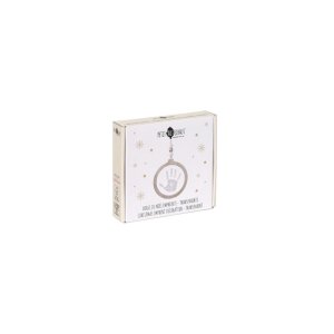 Boule de noël empreinte transparente Petit artichaut