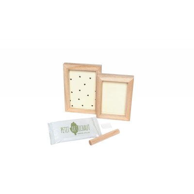 Cadre à empreinte duo jolis coeurs