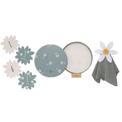 Coffret empreinte naissance bébé - daisy blue