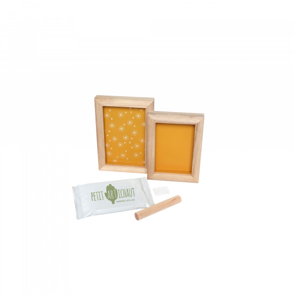 Cadre à empreinte duo daisy ochre Petit artichaut