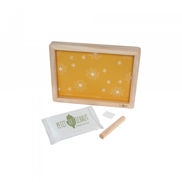Cadre à empreinte daisy ochre Petit artichaut