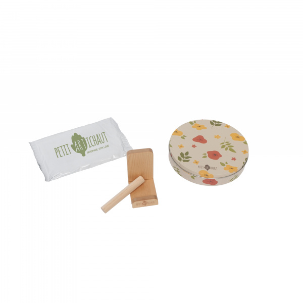 Cadre empreinte baby box ronde little prairie Petit artichaut