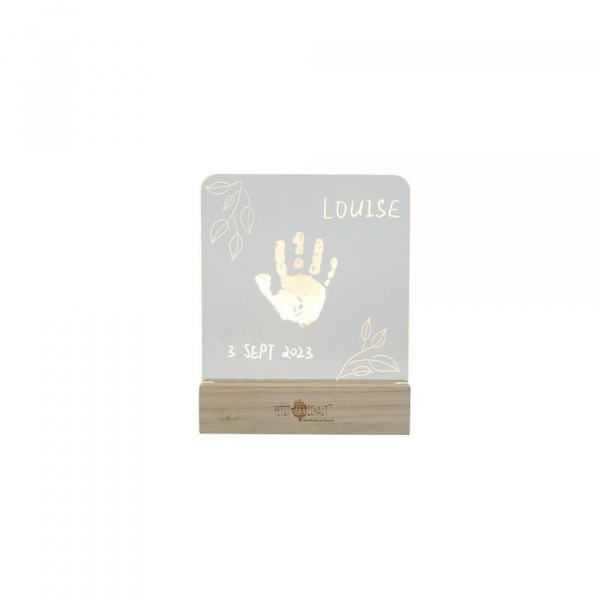 Cadre lumineux chambre bébé bois olive tree Petit artichaut