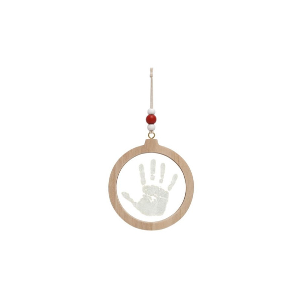 Boule de noël empreinte transparente Petit artichaut