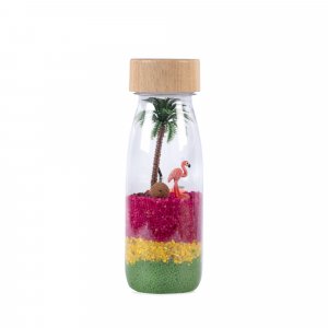 Bouteille sensorielle spy flamant rose Petit boum