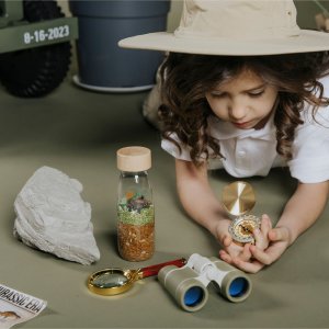 Bouteille sensorielle spy jurassic Petit boum