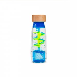 Bouteille sensorielle move spirale bleu Petit boum