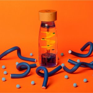 Bouteille sensorielle move spirale bleu Petit boum