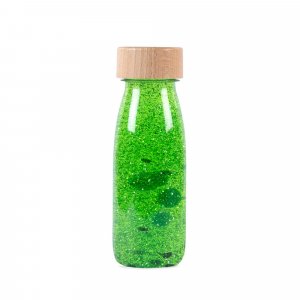 Bouteille sensorielle float verte Petit boum
