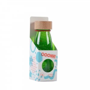 Bouteille sensorielle float verte Petit boum