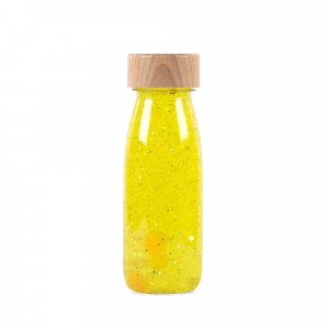 Bouteille sensorielle float jaune Petit boum