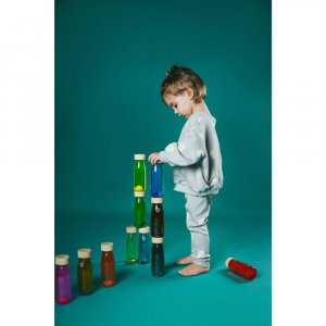 Bouteille sensorielle float rouge Petit boum