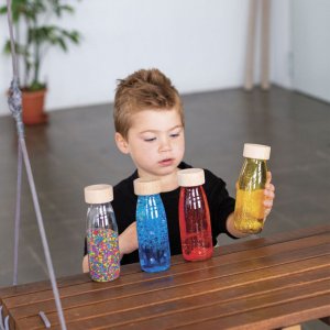 Bouteille sensorielle float rouge Petit boum