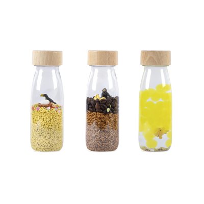 Lot de 3 bouteilles sensorielles tropical