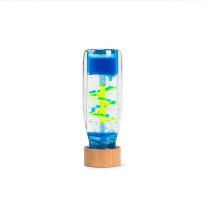 Bouteille sensorielle move spirale bleu