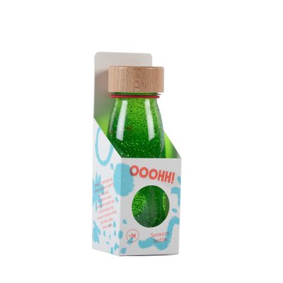 Bouteille sensorielle float verte