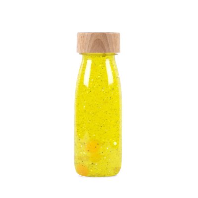 Bouteille sensorielle float jaune