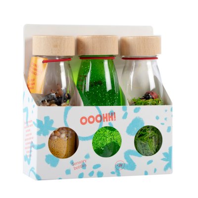 Lot de 3 bouteilles sensorielles life