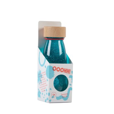 Bouteille sensorielle float turquoise