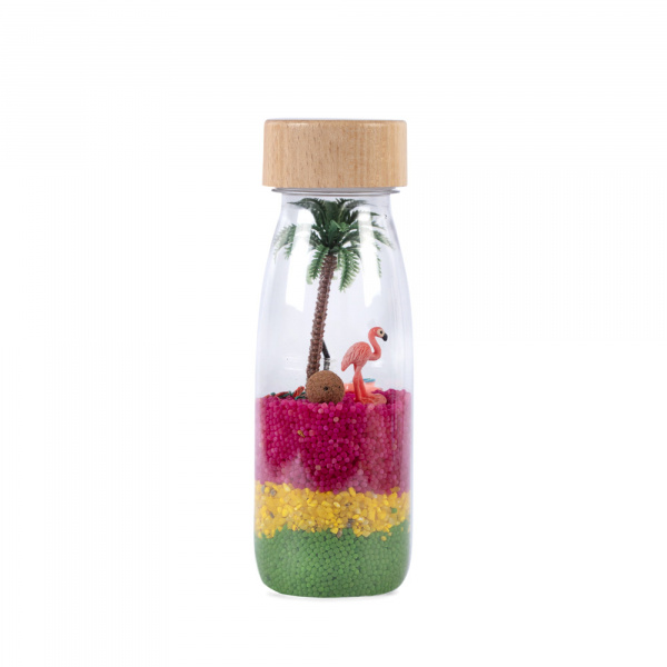 Bouteille sensorielle spy flamant rose Petit boum