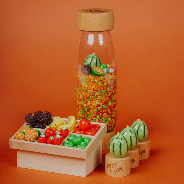 Bouteille sensorielle learn fruits Petit boum