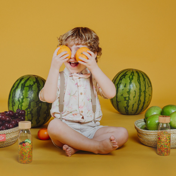 Bouteille sensorielle learn fruits Petit boum