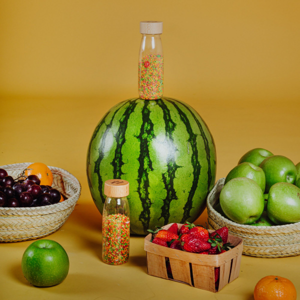 Bouteille sensorielle learn fruits Petit boum