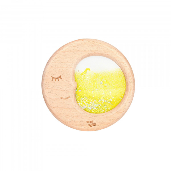 Jouet en bois sensoriel lune Petit boum