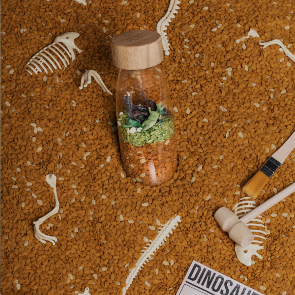 Bouteille sensorielle spy jurassic Petit boum