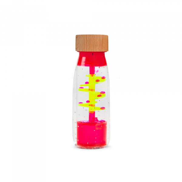 Bouteille sensorielle move spirale rose Petit boum