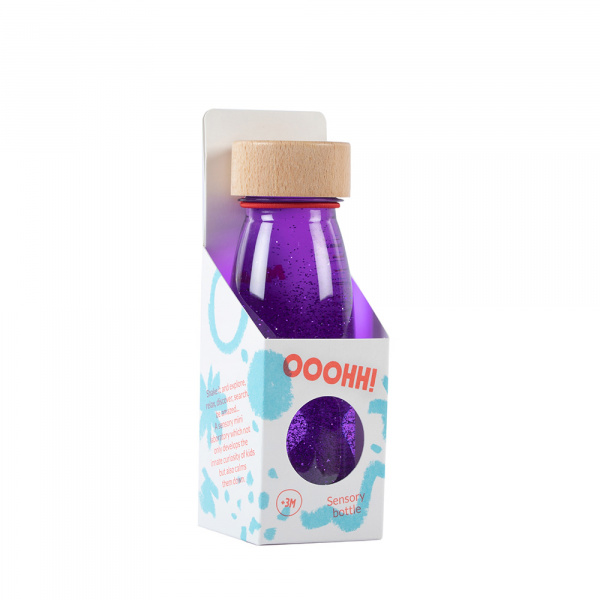 Bouteille sensorielle float violette Petit boum