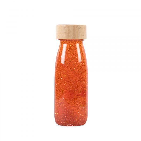 Bouteille sensorielle float orange Petit boum