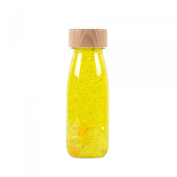 Bouteille sensorielle float jaune Petit boum