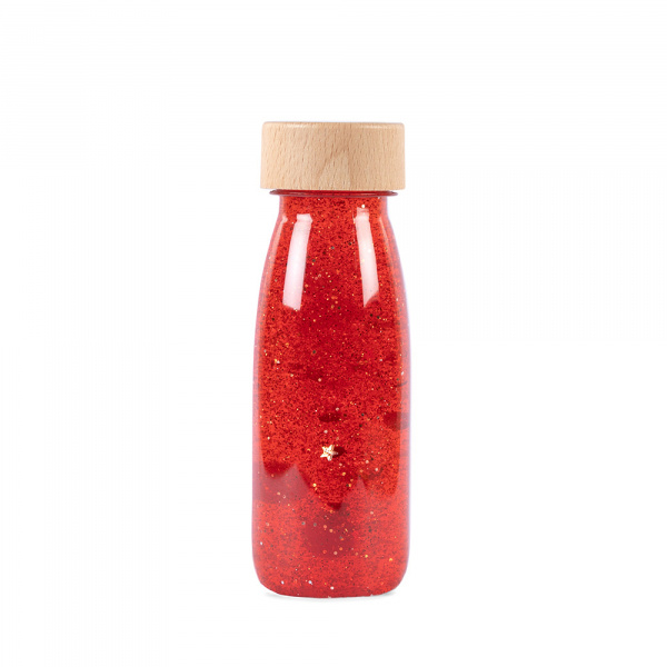 Bouteille sensorielle float rouge Petit boum