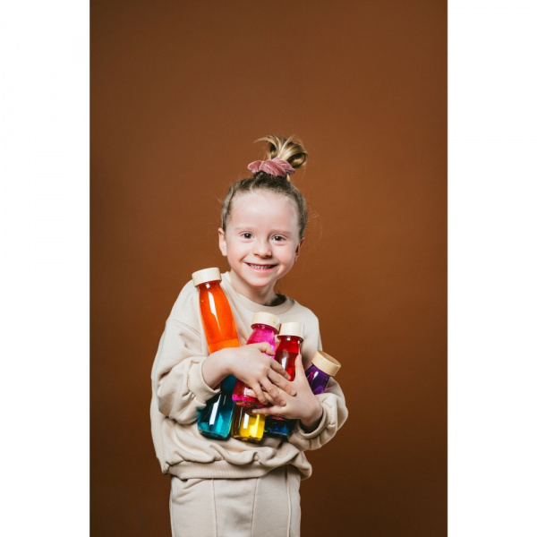 Bouteille sensorielle float rouge Petit boum