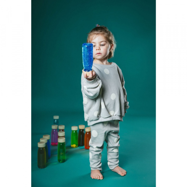 Bouteille sensorielle float bleue Petit boum